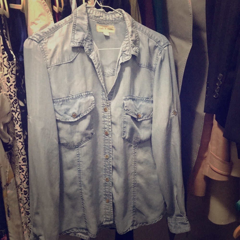 Cloth & Stone Denim top